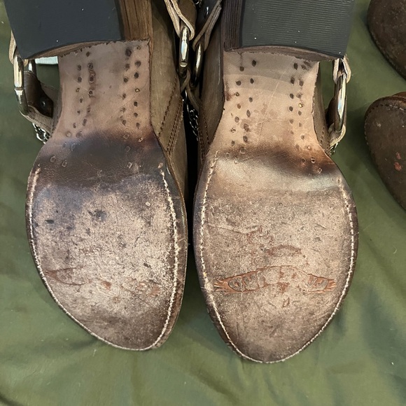 Grey/ Brown booties - Picture 3 of 3